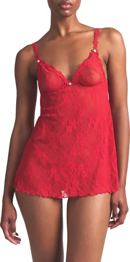 Stretch Lace Chemise & G-String Set | Nordstrom