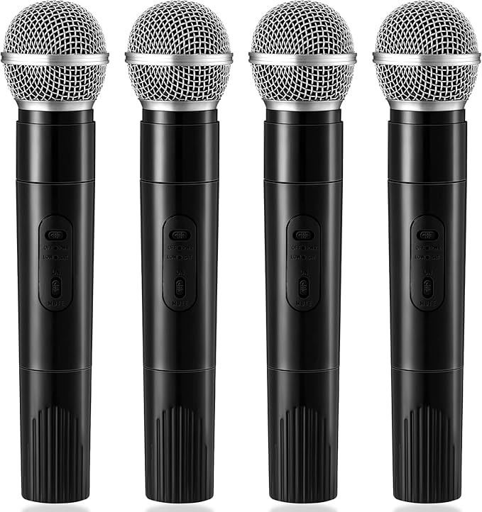 Amazon.com: 4 Pack Microphone Prop Toy Microphone Halloween Pretend Microphone Fun Stage Micropho... | Amazon (US)
