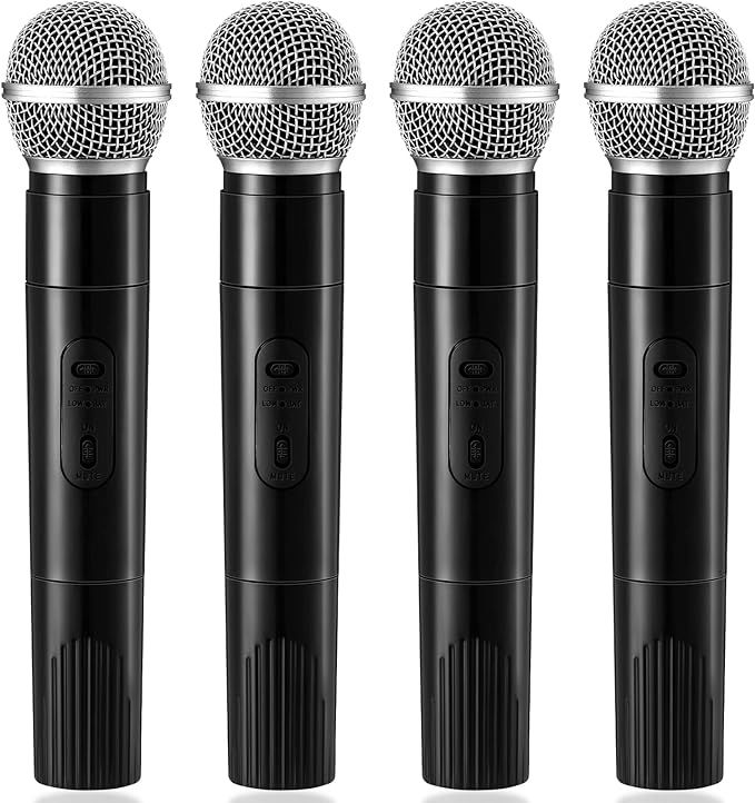 Amazon.com: 4 Pack Microphone Prop Toy Microphone Halloween Pretend Microphone Fun Stage Micropho... | Amazon (US)