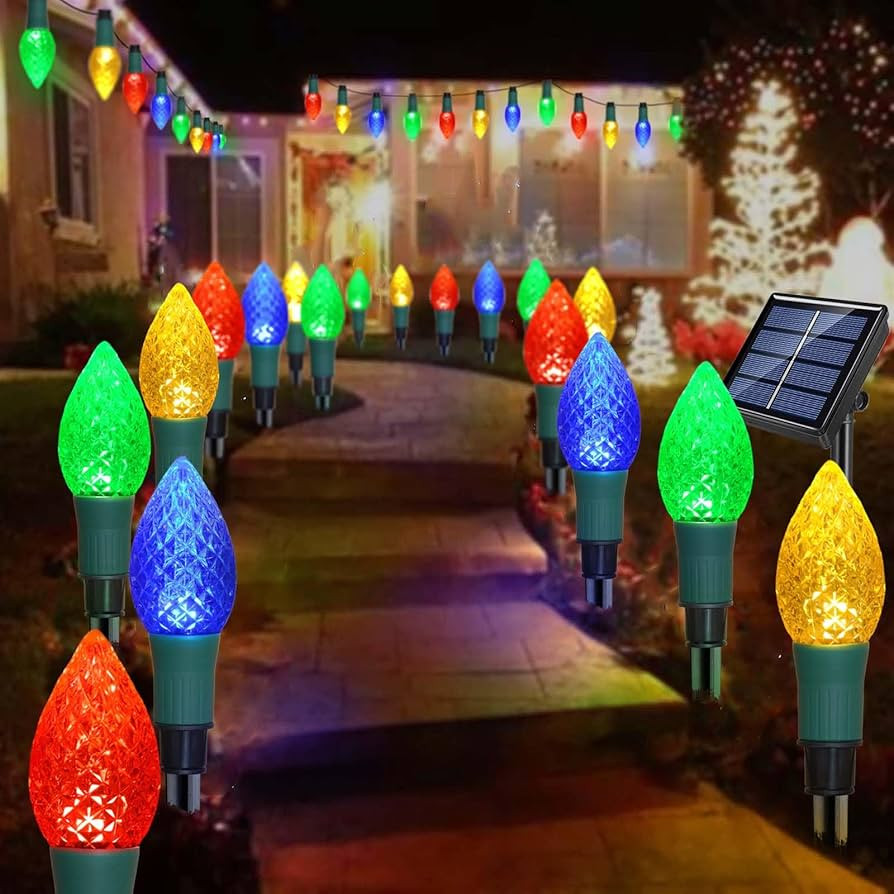 Newest Version 2 in 1 Outdoor Christmas Decorations and Solar Christmas Lights, 20-Pack Waterproo... | Amazon (US)