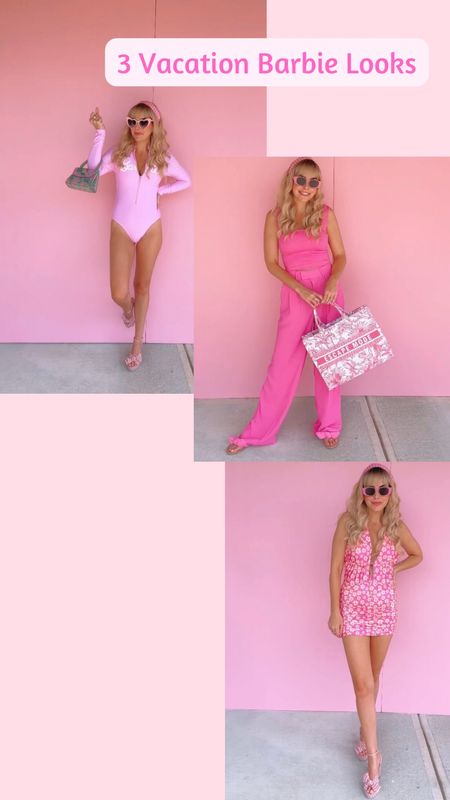 Barbie, vacation Barbie, Barbie pink outfits 

#LTKtravel #LTKunder100 #LTKshoecrush