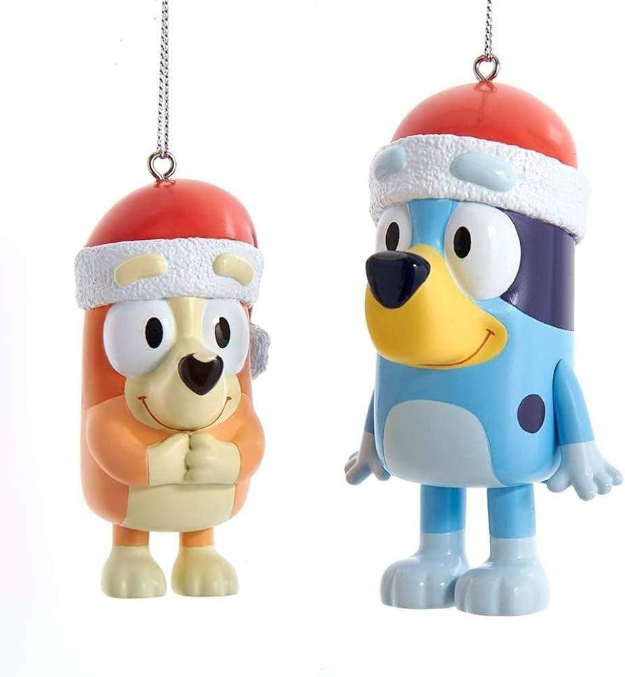 Kurt Adler Bluey and Bingo Ornament Set | Amazon (US)