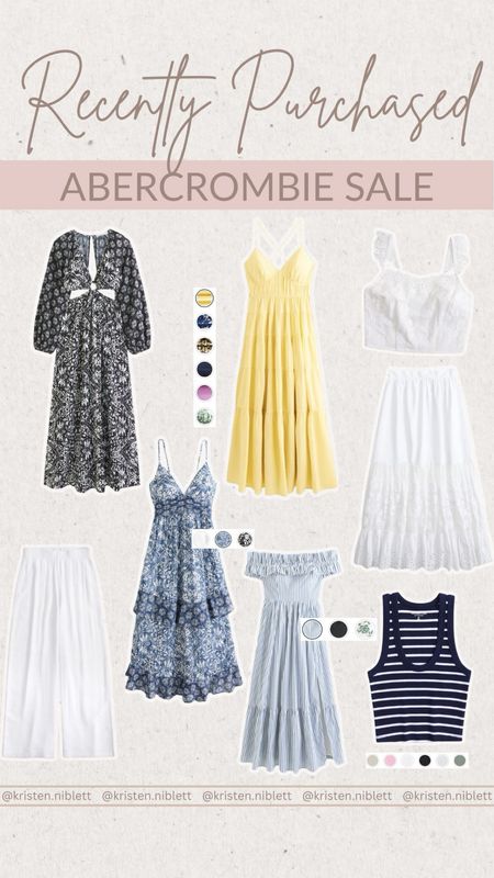 Recently purchased Abercrombie spring outfits for vacation! 

Easter outfit, wedding guest dress, travel outfit, vacation outfit 

#LTKSeasonal #LTKstyletip #LTKsalealert