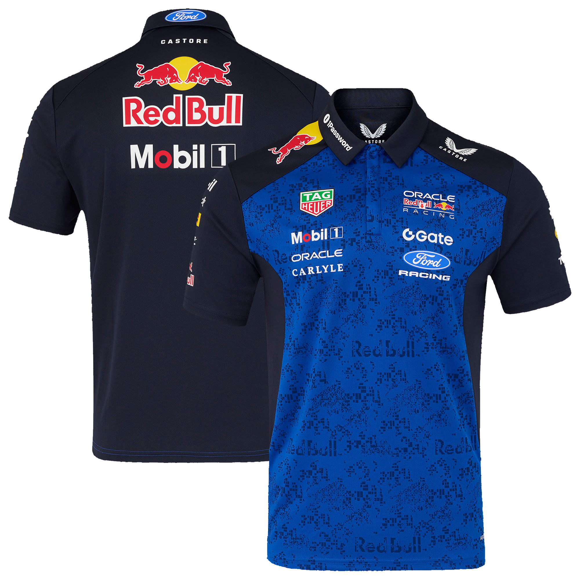 Men's Navy Oracle Red Bull Racing 2026 Replica Short Sleeve Polo Shirt | Fanatics