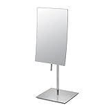 Mirror Image 82243 Minimalist Rectangular Vanity Mirror, 3X Magnification, Chrome | Amazon (US)