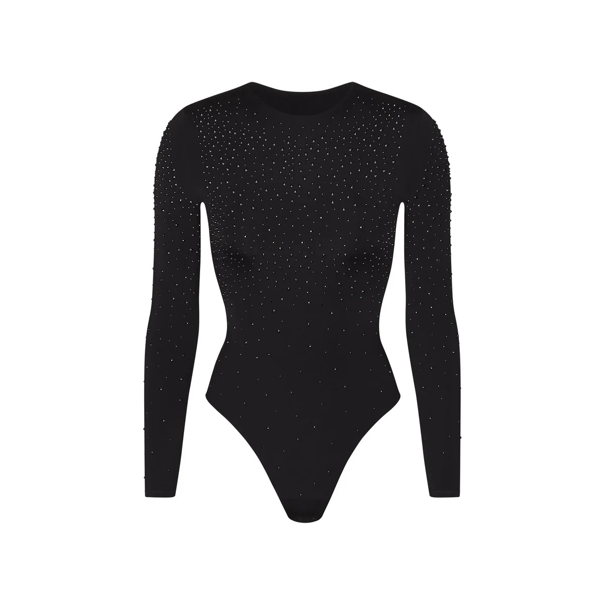 JELLY SHEER LONG SLEEVE CREW NECK BODYSUIT | SKIMS (US)