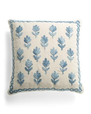 22x22 Outdoor Floral Pillow | TJ Maxx