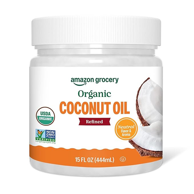 Amazon Grocery, Organic Refined Coconut Oil, 15 Fl Oz | Amazon (US)