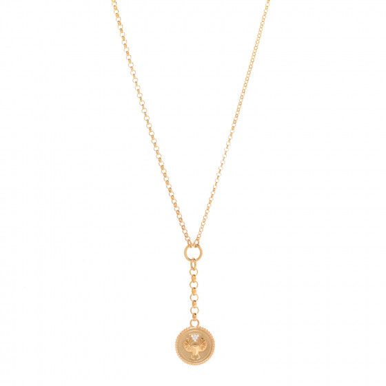 FOUNDRAE 18K Yellow Gold Diamond Protection Baby Mixed Belcher Extension Chain Necklace | FASHIONPHILE (US)