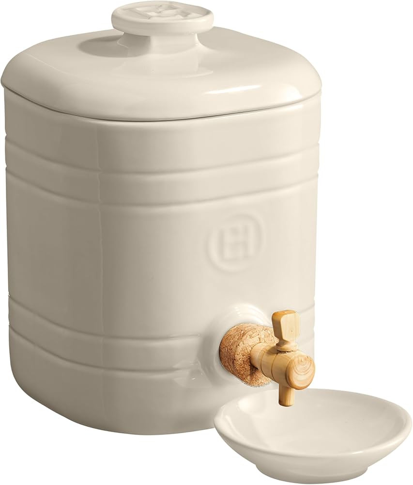 Emile Henry Made in France Ceramic Vinegar Pot- 2.1 Qt |Clay | Amazon (US)