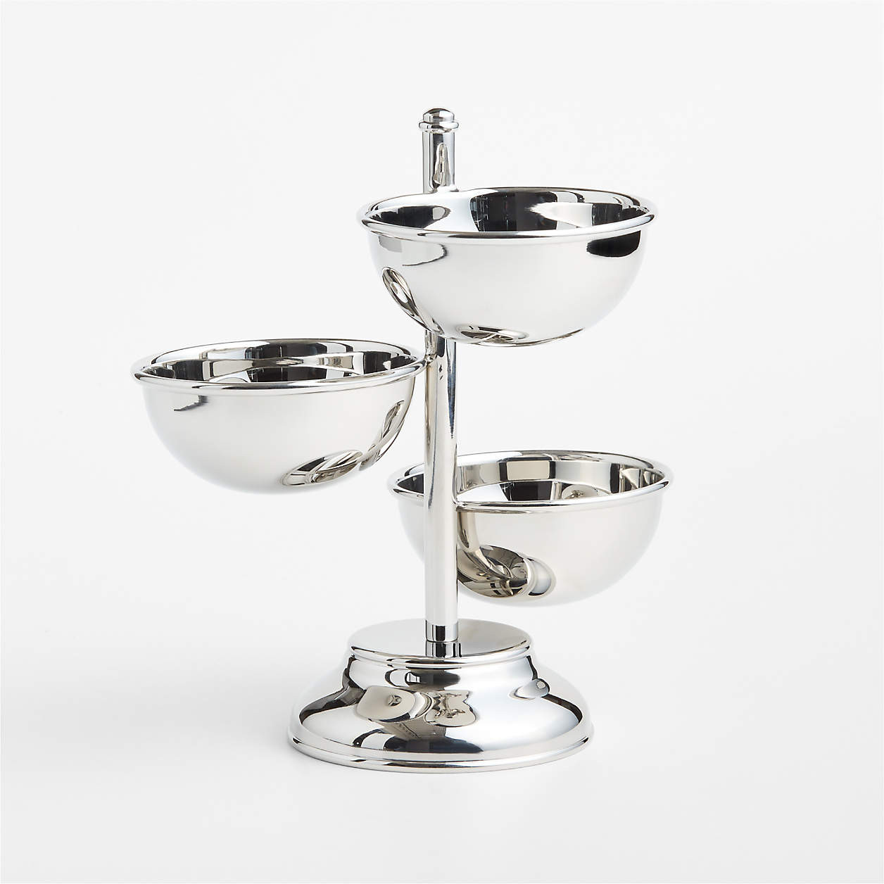 Easton Aperitivo 3-Part Server | Crate & Barrel | Crate & Barrel
