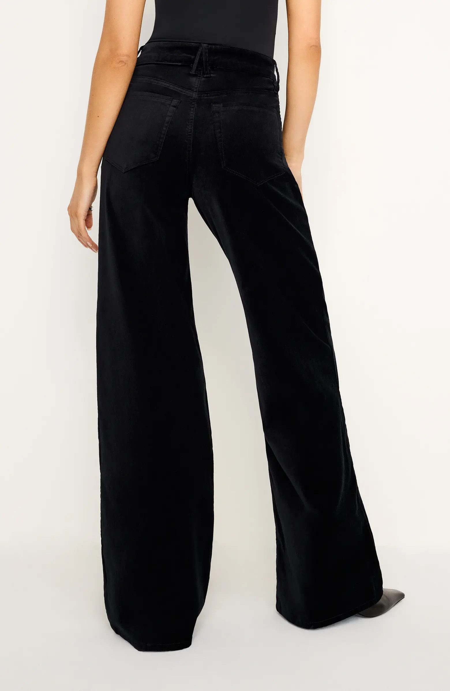 Good Skate High Waist Velvet Wide Leg Pants | Nordstrom