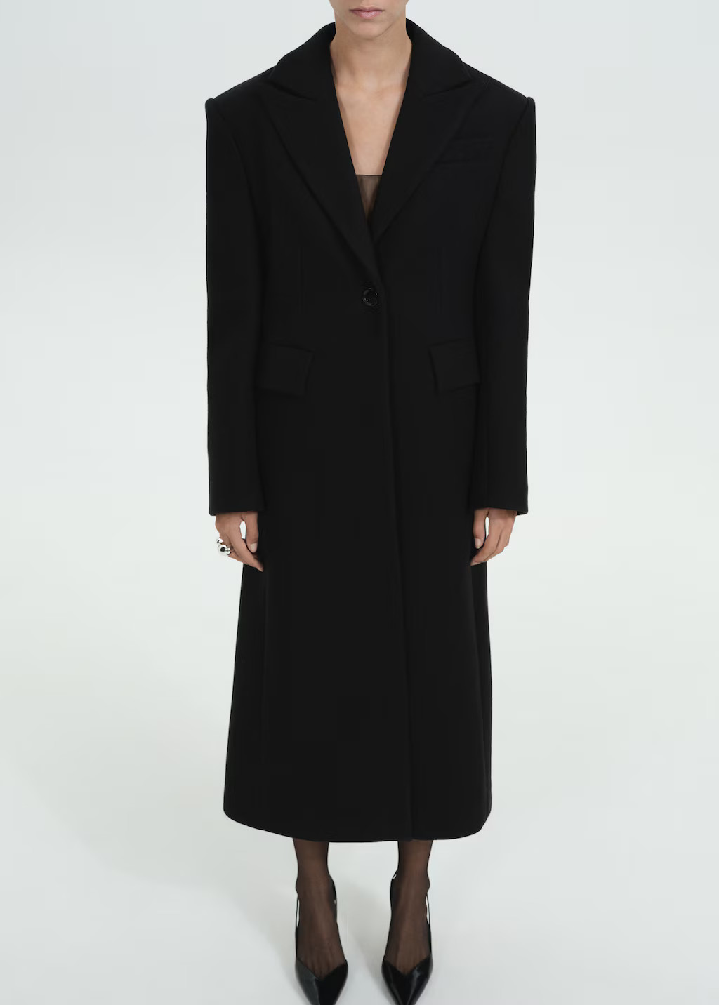 Structured wool coat - Women | MANGO United Kingdom | MANGO (UK)