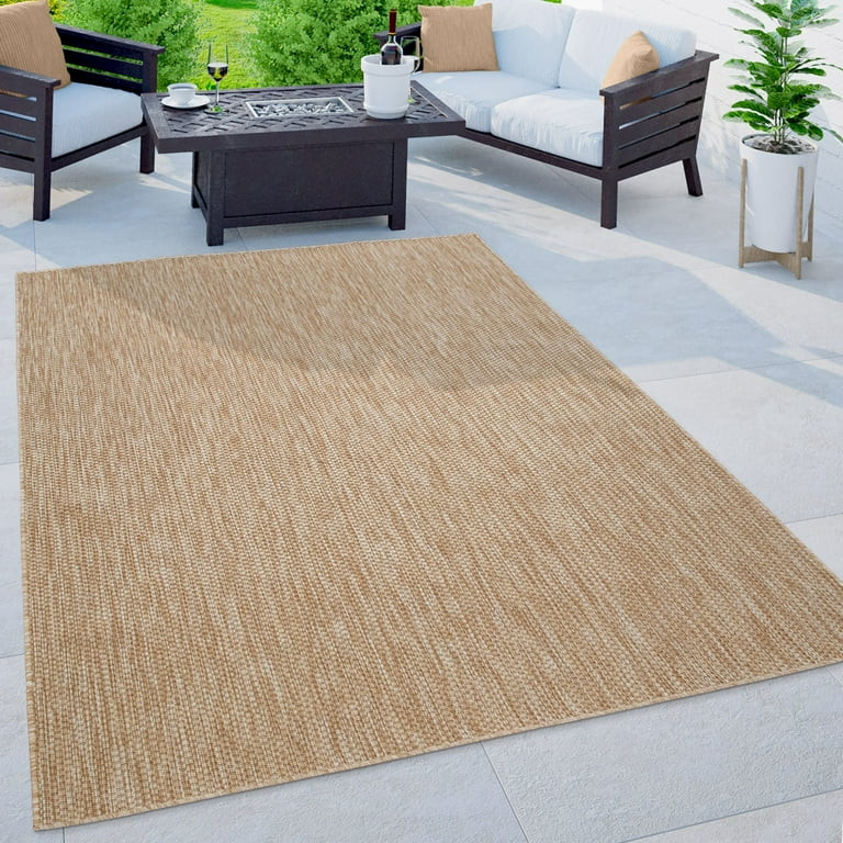 Solid Outdoor Rug for Patio or Balcony Mottled Nature Color | Walmart (US)