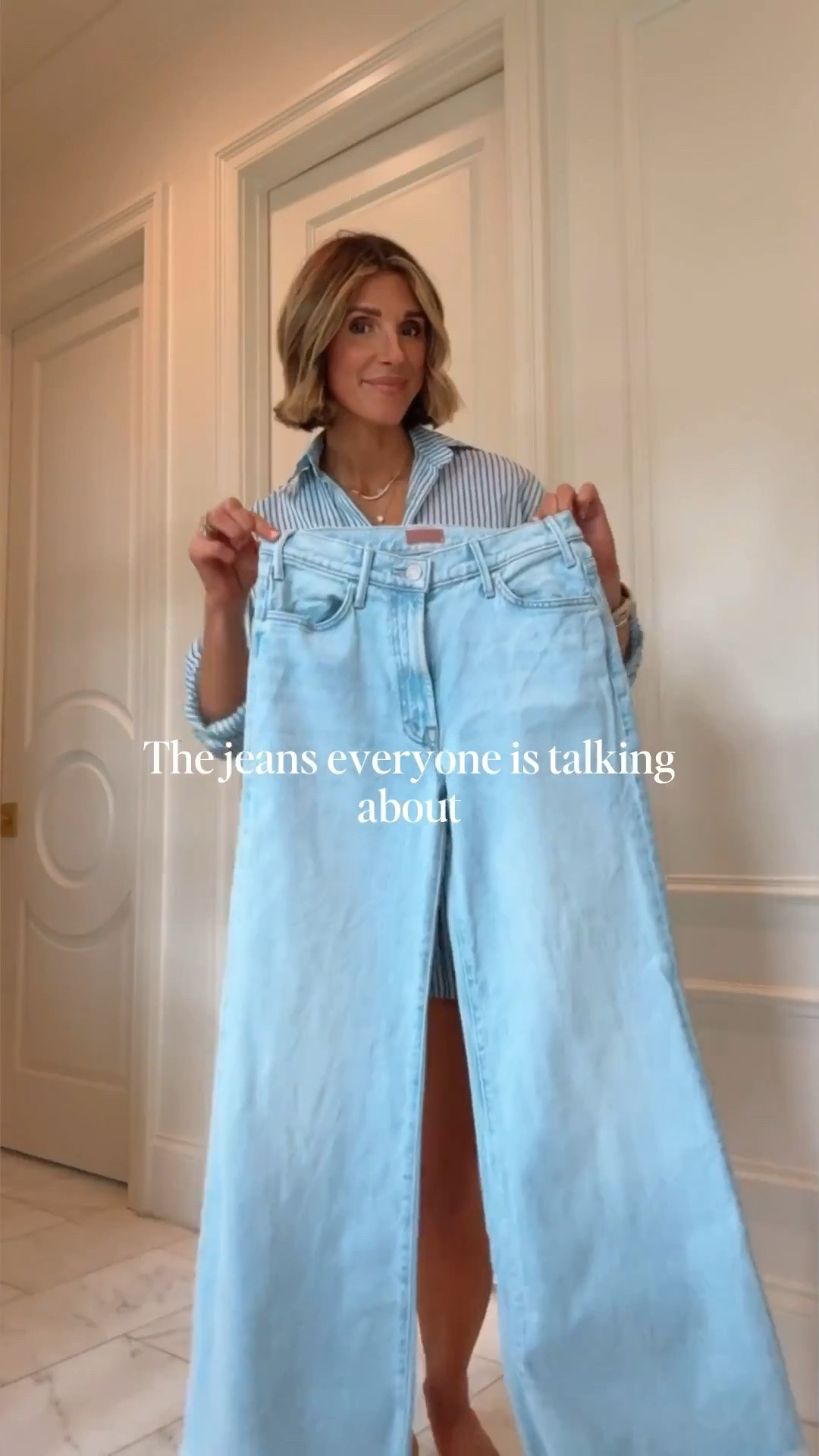 The jeans everyone is talking about! I'm 5'7 here and showing both the petite and regular sizes on. Jeans fit tts wearing size 25 in both.

#LTKjeans #LTKsummer