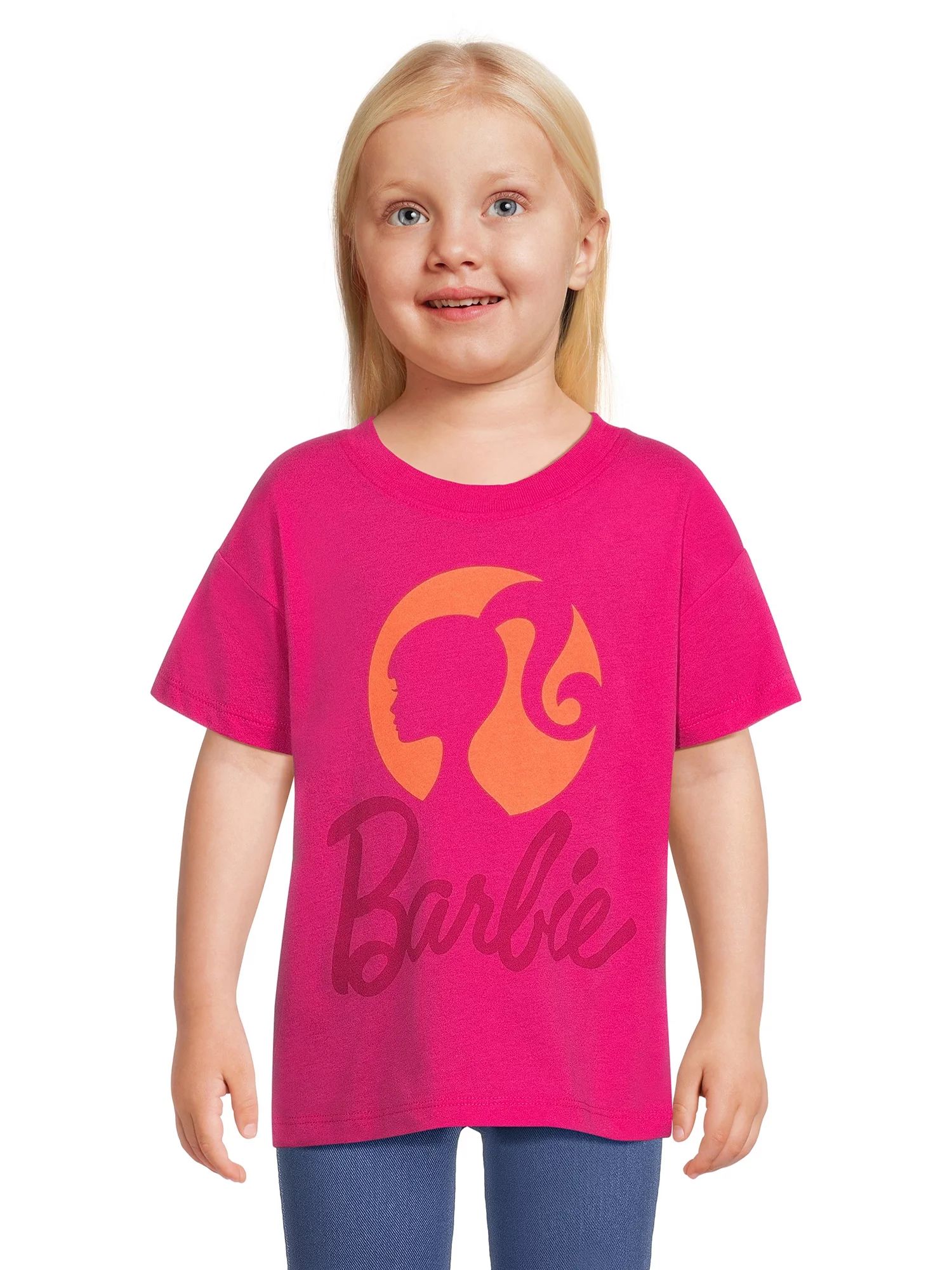 Barbie Toddler Girl Graphic Short Sleeve T-Shirt, Sizes 2T-5T - Walmart.com | Walmart (US)