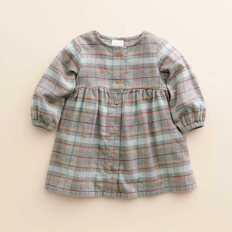 Baby & Toddler Girl Little Co. by Lauren Conrad Organic Flannel Dress, Toddler Girl's, Size: 6 Month | Kohl's