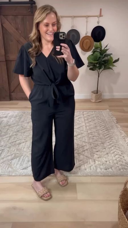 Double savings - TWO coupons while they last!! This Amazon jumpsuit is a win! Adorable, regular bra friendly with pockets and a flattering fit. Fits TTS, wearing medium. #amazonfind #founditonamazon #jasambac #amazonfashion #jumpsuit #weddingguestoutfit #ootd #womensfashion

#LTKfindsunder50 #LTKstyletip #LTKmidsize