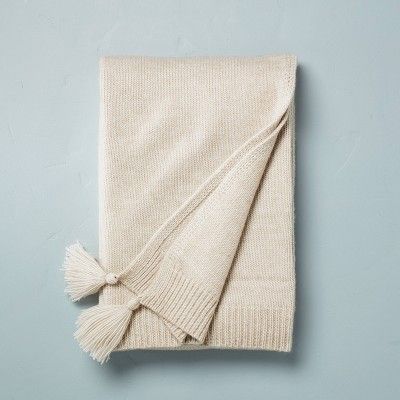 Knitted Solid Bed Throw Blanket Twilight Taupe - Hearth &#38; Hand&#8482; with Magnolia | Target