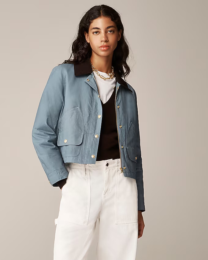 Short Barn Jacket™ in ripstop cotton | J. Crew US