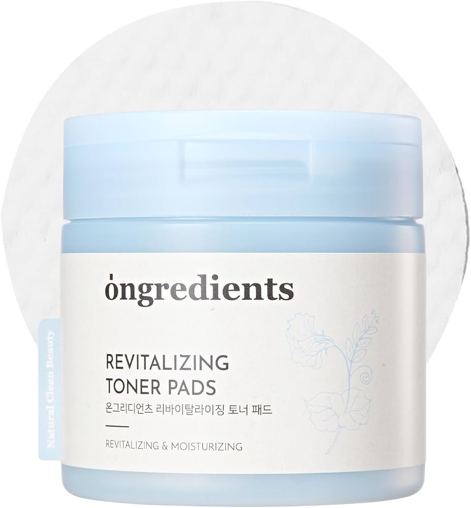 ONGREDIENTS Revitalizing Toner Pads | Dual-Textured Pad Sheets | Niacinamide, Panthenol, Butterfl... | Amazon (US)