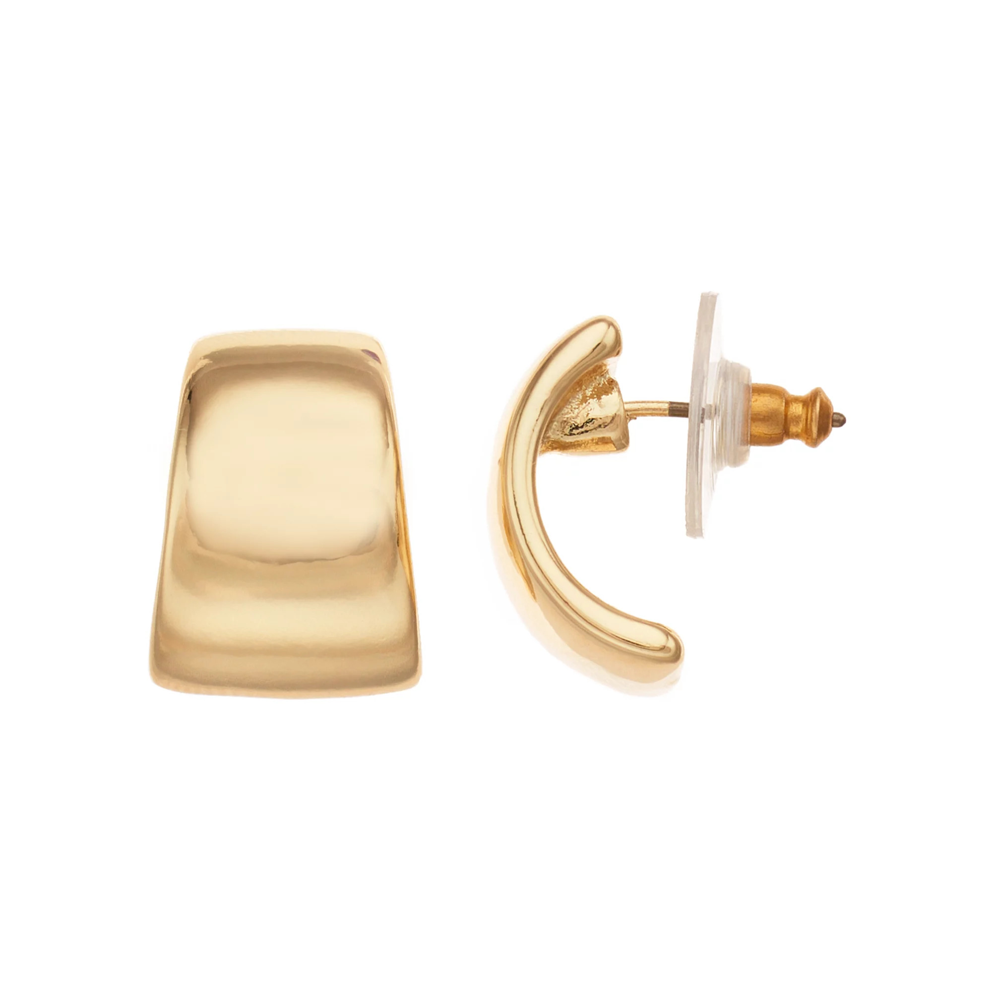 Nine West Gold-Tone Smooth Button Earrings | Kohl's