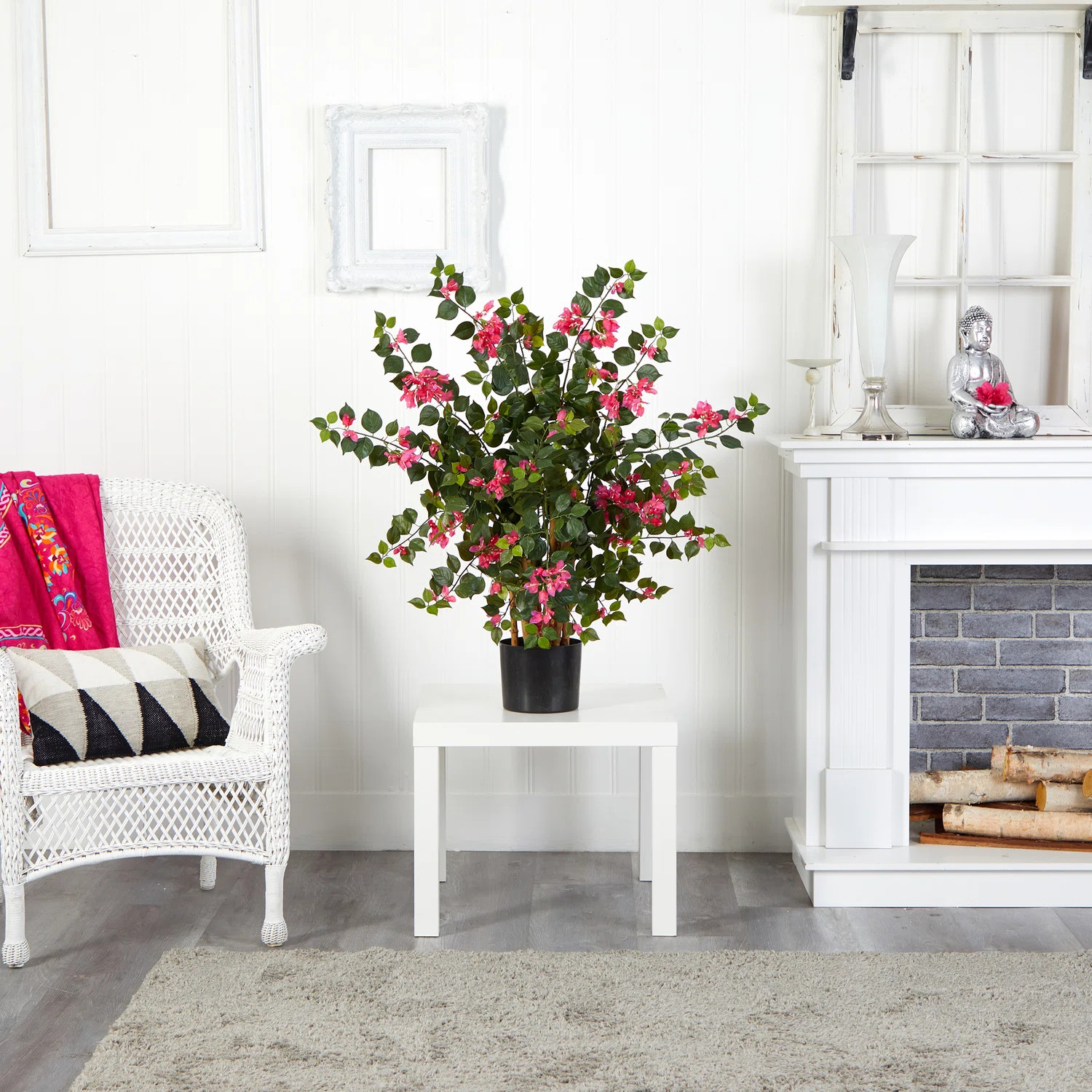 42'' Faux Flowering Tree in Planter | Wayfair North America