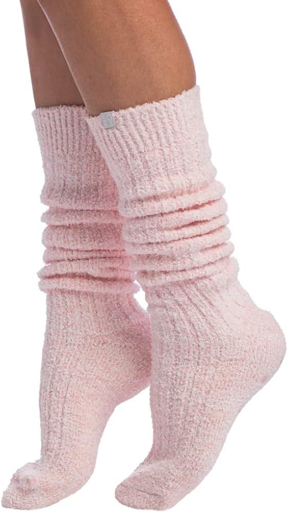 Softies Marshmallow Slouch Socks for Women Ultra Soft Plush Lounge Socks with Non Slip Grippers O... | Amazon (US)