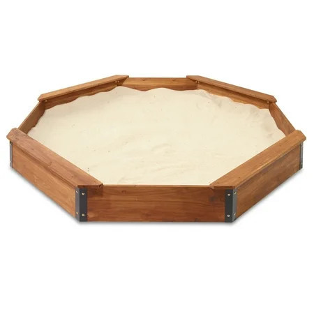 Badger Basket Octagon XL Wooden Sandbox with Liner and Cover | Walmart (US)