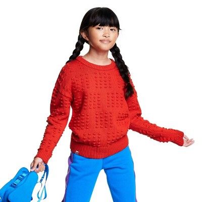 Kids' Textured Sweater - LEGO® Collection x Target Red | Target