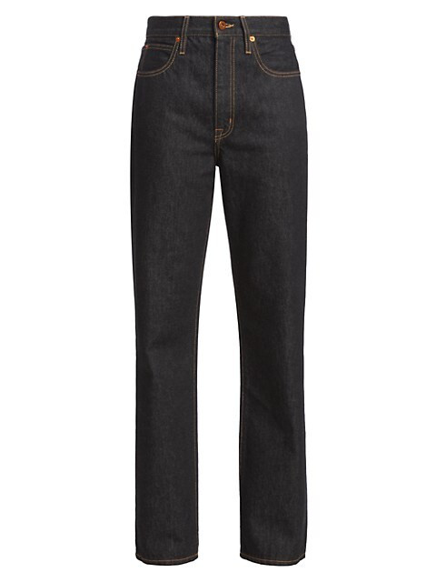 SLVRLAKE London High-Rise Straight-Leg Jeans | Saks Fifth Avenue