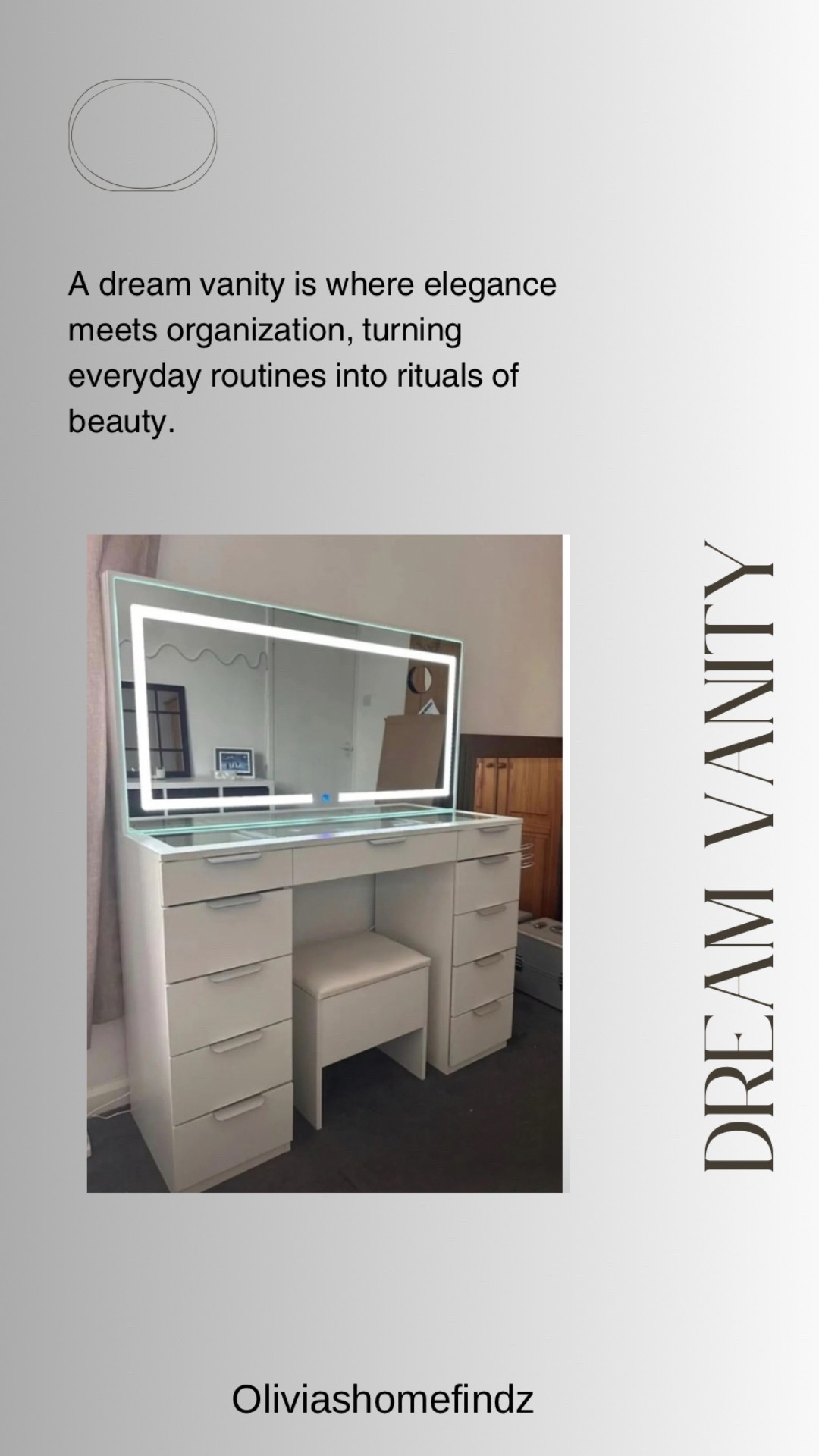 ✨ Dream Vanity Setup – Where Beauty Meets Bliss ✨
This is your sign to romanticize your glam routine 💄
From soft lighting to perfectly organized drawers, my vanity is officially my favorite corner 💕

#LTKGiftGuide #LTKHome