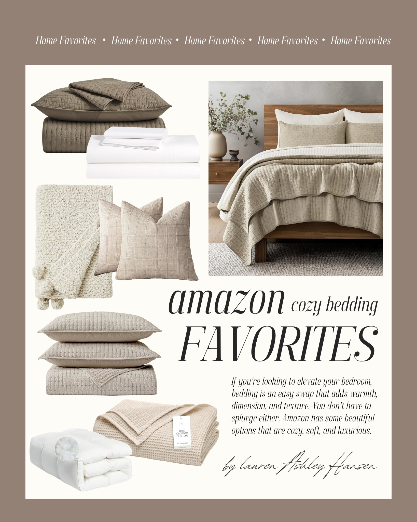 These cozy bed linens will elevate your bedroom, giving it warmth, dimension, and texture. You don’t have to splurge.

#LTKHome