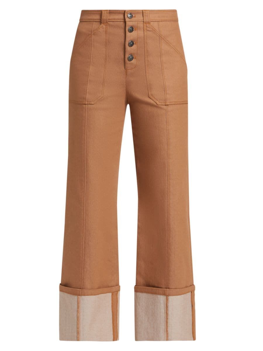 Benji Cuffed High-Rise Jeans | Saks Fifth Avenue