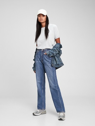 High Rise '90s Loose Jeans in Organic Cotton with Washwell | Gap (US)