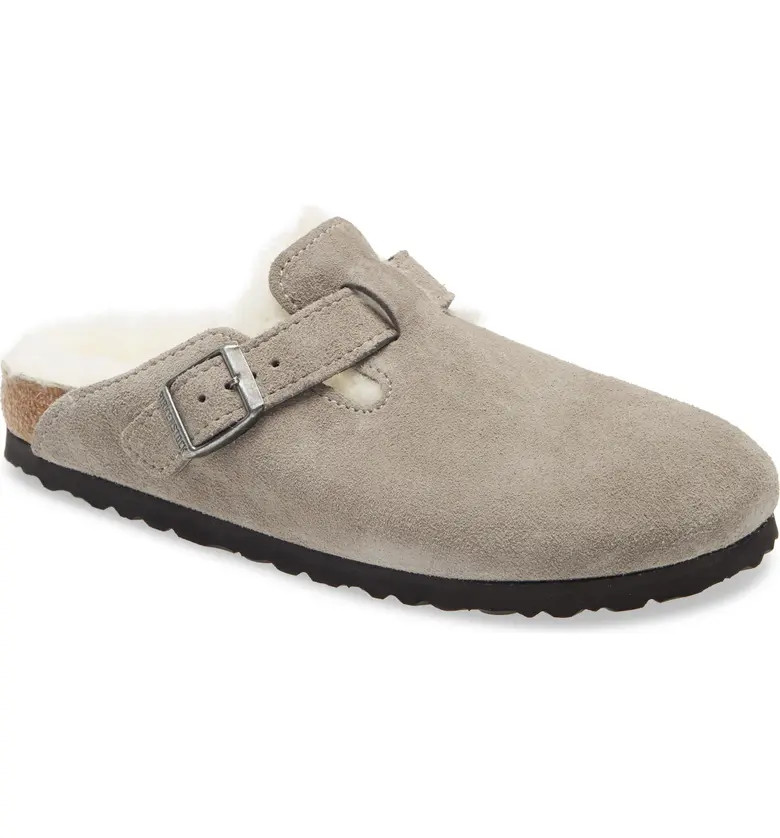 Boston Genuine Shearling Lined Clog | Nordstrom