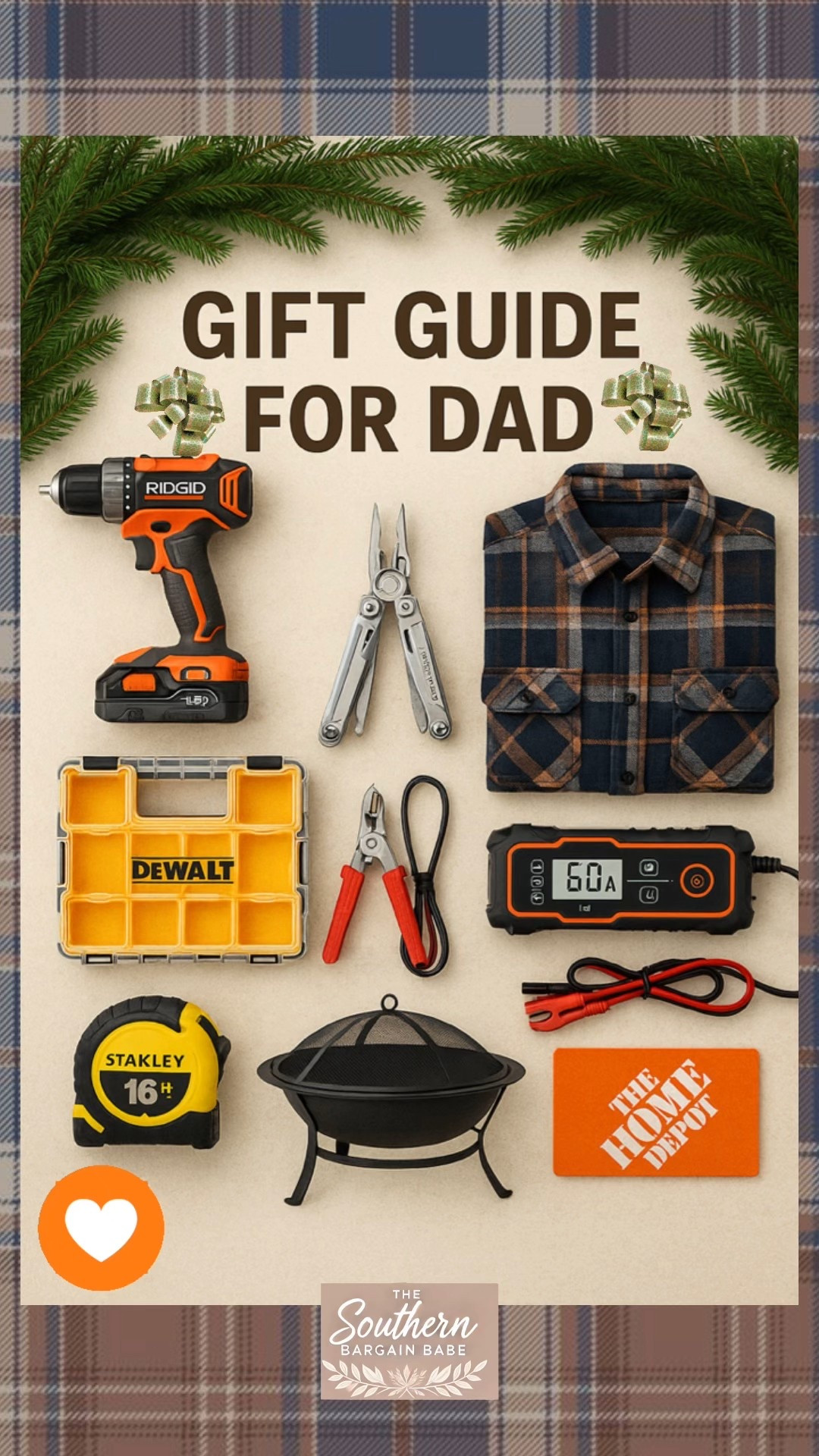 Gift Guide for Dad 🧰✨
Cyber Monday Sale!! 
From tools to flannels, I’ve rounded up a few must-haves from @HomeDepot that every dad will love — perfect for DIY projects, garage upgrades, or just staying cozy this season.
Tap to shop these finds and make his day extra special! 🛠️🎁

#LTKGiftGuide #LTKFinds #LTKMens #HomeDepotFinds #GiftIdeasForDad #LTKHome


#LTKGiftGuide #LTKHoliday #LTKMens

#LTKMens #LTKCyberWeek #LTKGiftGuide