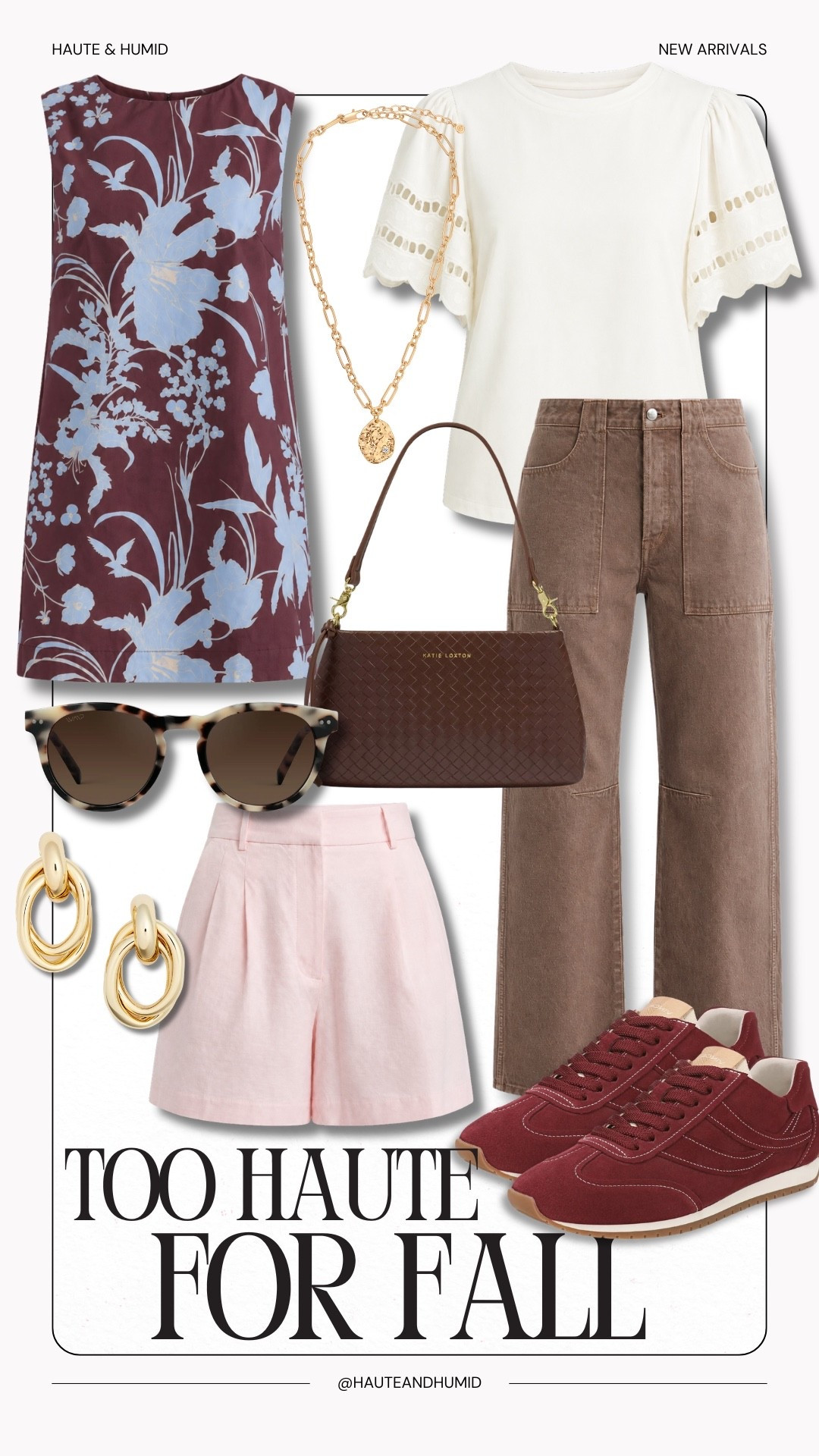 The colors are what sold me here. Burgundy, chocolate brown and soft pink feel like fall, but every piece is light enough to start wearing while it’s still hot outside.

early fall outfits, transitional fashion, fall color trends, burgundy sneakers, brown denim, fall dresses, women’s fall fashion, casual fall outfits, fall accessories, end of summer outfits, new arrivals, hauteandhumid

#LTKootd #LTKSeasonal #LTKOver40