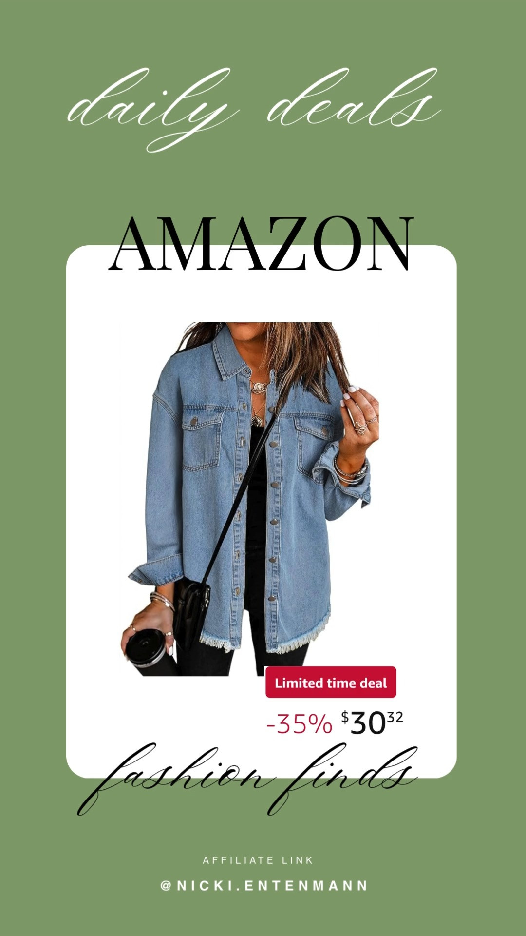 This womens oversized denim jacket brings cheerful charm and effortless cool to everyday outfits with timeless flair. #OversizedDenimJacket #WomenFashion #WardrobeEssentials #DailyOutfits #LifestyleLooks #DenimStyle #CasualWear #ModernStyle #FashionBasics #StyleFavorites 🧥👖✨
 

 #LTKootd #LTKSeasonal #LTKTravel