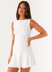 Kelda Mini Dress - White | Peppermayo (Global)