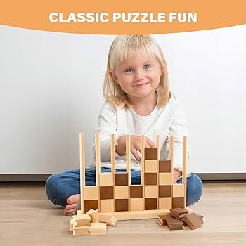 4 in A Row Game - Handcrafted Beechwood Four in A Row Game, Elegant Chess-Like Design Lawn Game A... | Amazon (US)