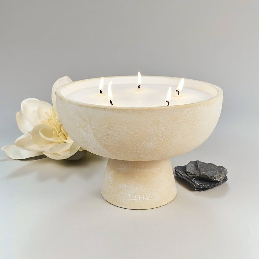 Blueme Balance Candle | White Lotus & Tea | 5 Wick - Refillable Wellness Candle with Essential Oi... | Amazon (US)