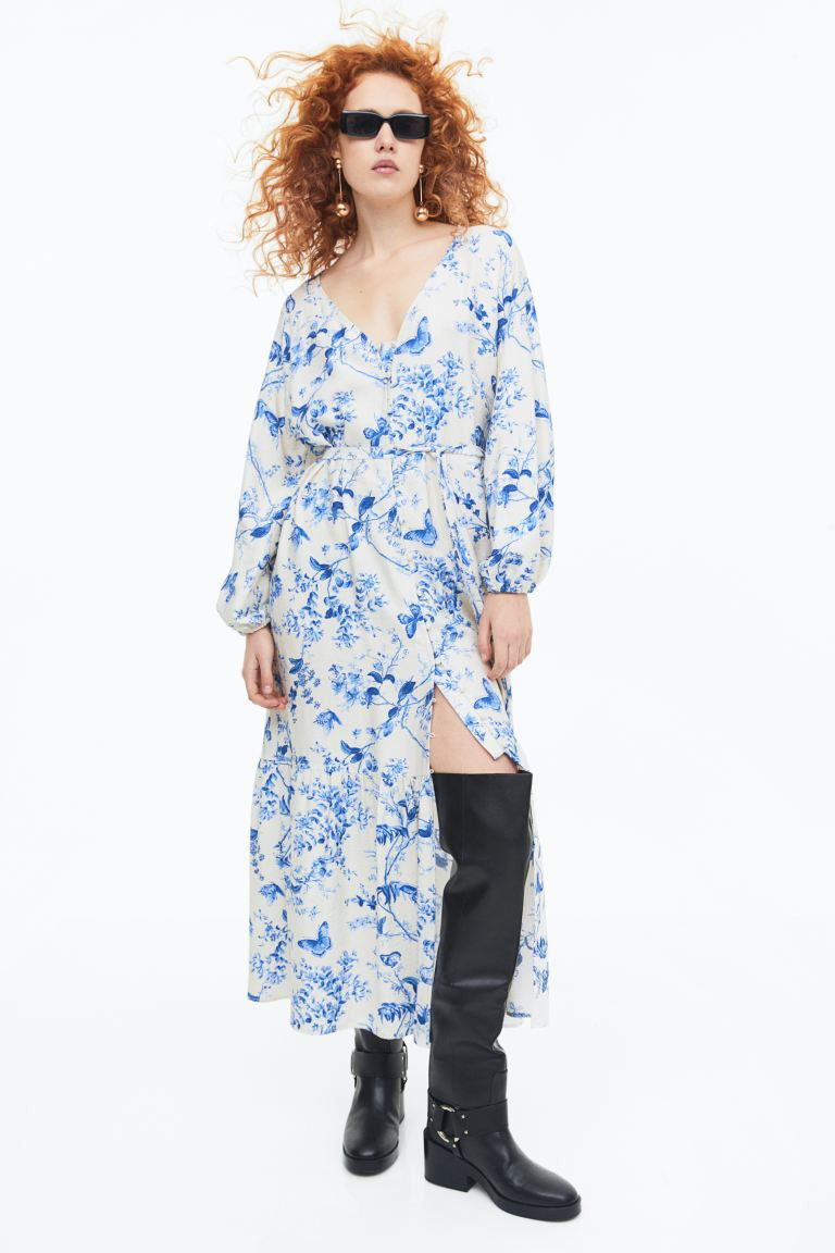 Tie-belt button-front dress | H&M (US + CA)