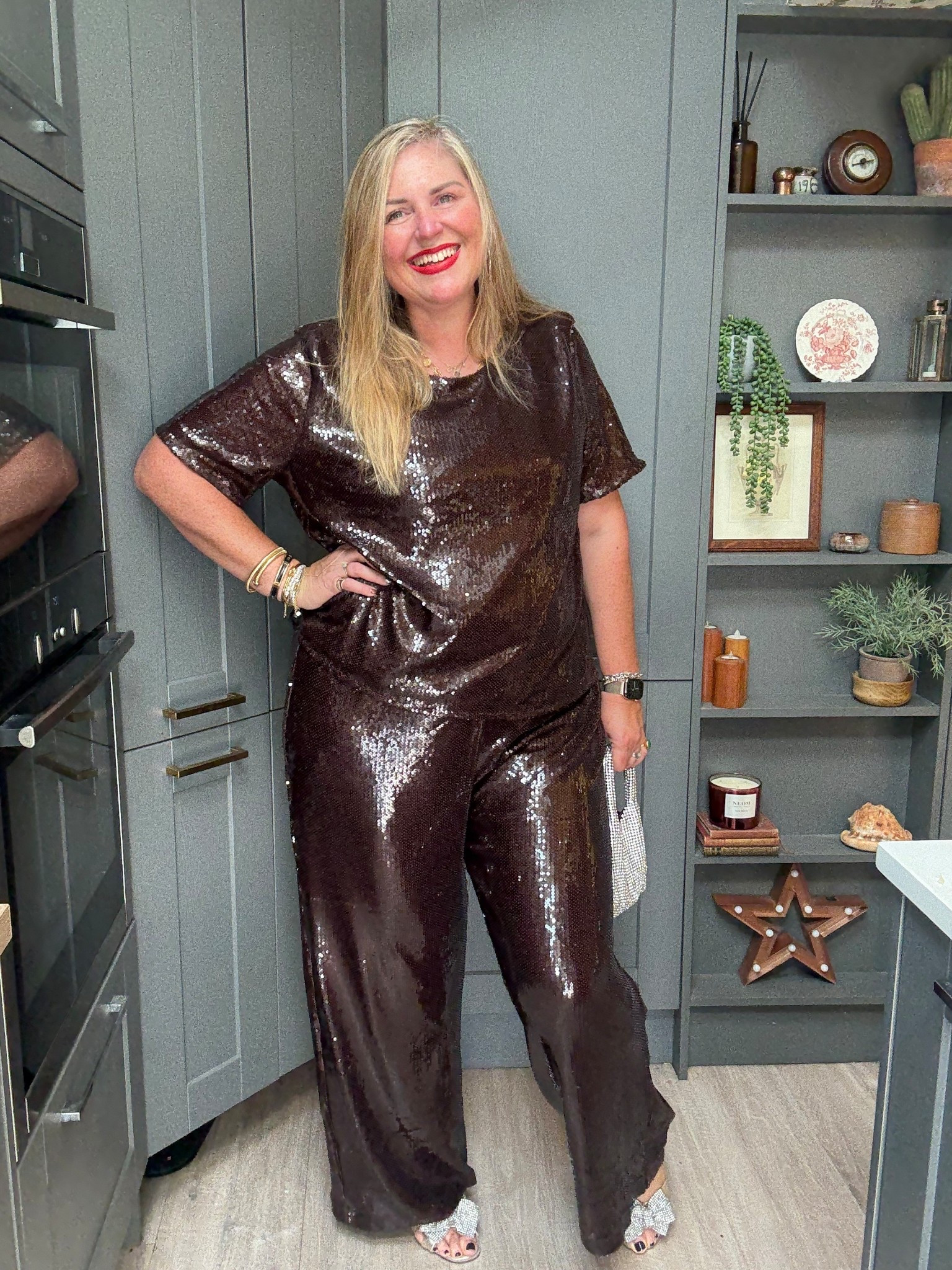 Sequin coord, sequin trousers, sequin top, sparkly bag, sparkly shoes 

#LTKplussize #LTKfestive #LTKpartywear