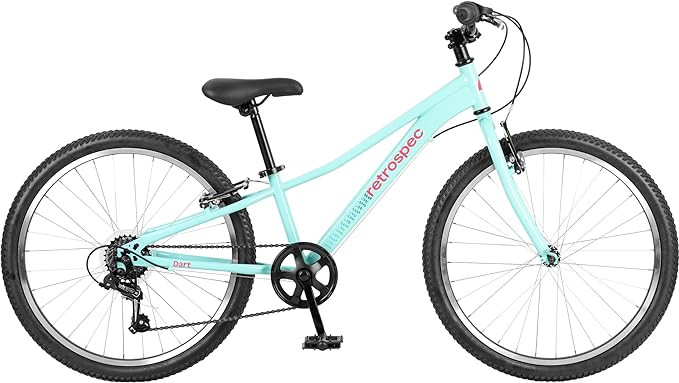 Retrospec Dart 20 & 24 Inch Kids Bike - 7-Speed Hybrid Bicycle for Ages 6-11 with 29in All-Season... | Amazon (US)