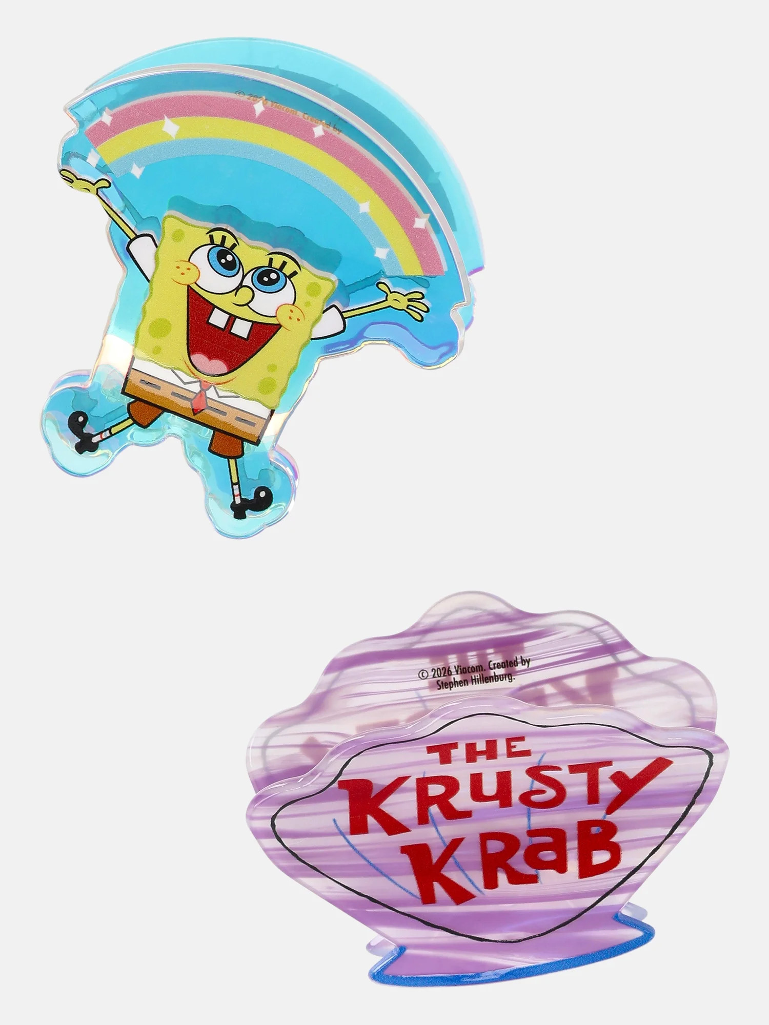 Justice X SpongeBob SquarePants Girls Claw Clips, 2-Piece Set, Multi-Color | Walmart (US)
