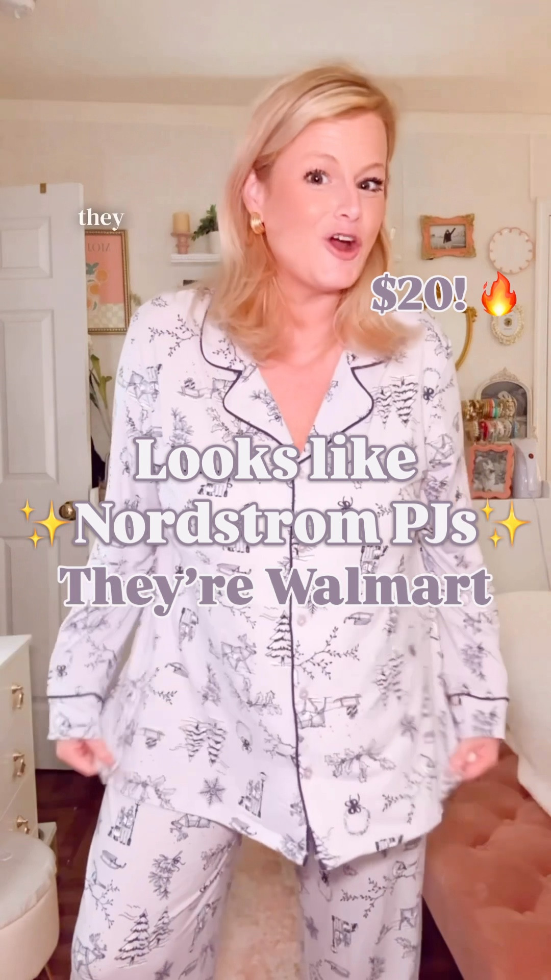 🔥 Viral Walmart Pajamas Find 🔥 These $20 Joyspun Dreamy Soft PJs look identical to Nordstrom pajamas but they’re Walmart. This matching pajama set feels like luxury sleepwear for less — soft, stretchy, and polished with contrast piping that gives serious designer vibes.

I’m in a large for that relaxed, cozy fit and they are perfection for holiday pajamas, fall loungewear, matching family PJ photos, and gifting season. Think Christmas morning, cozy girls’ nights, and quiet luxury style you’ll want to live in every night. ✨

Why this pajama set is going viral on LTK:
✨ Walmart pajamas that look like Nordstrom sleepwear
✨ Affordable matching pajama set under $25
✨ Holiday pajamas perfect for Christmas morning and gifting
✨ Buttery soft fabric with luxe piping and a tailored fit
✨ Quiet luxury loungewear that feels high end without the price tag

If you’ve been searching LTK for “holiday pajamas, Walmart pajamas, affordable loungewear, matching PJ sets, Nordstrom pajamas for less” this is the one to grab. These Joyspun pajamas always sell out fast once they hit the internet. Add to cart now before they’re gone. 🤍

#WalmartStyle #WalmartFashion #WalmartFinds #WalmartPajamas #JoyspunPajamas #PJSet #HolidayPajamas #ChristmasPajamas 


#LTKStyleTip #LTKSeasonal #LTKFindsUnder50