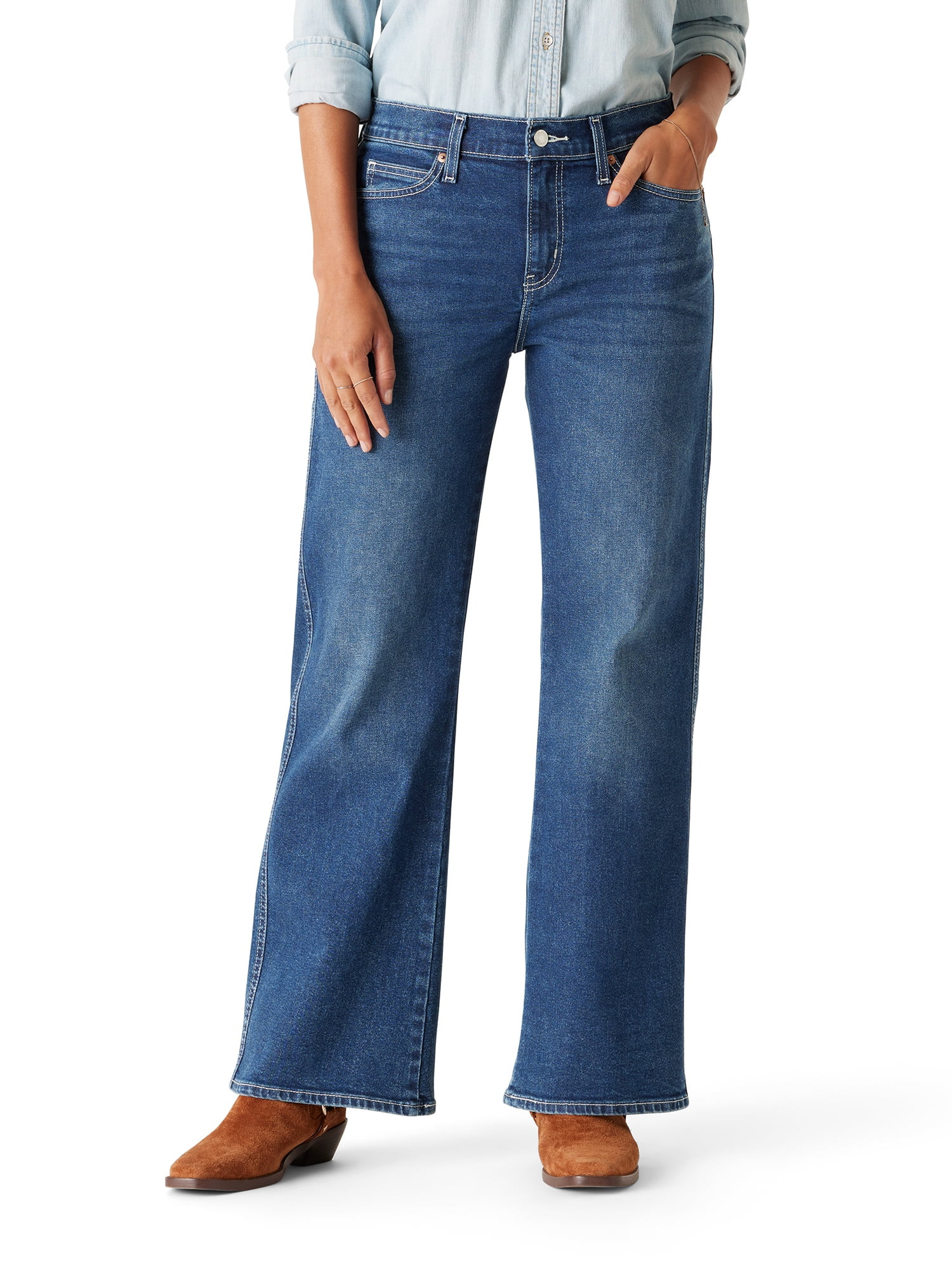 Levi Strauss Signature Women's and Women's Plus Vintage Relaxed Bootcut Jeans, Sizes 0-26 | Walmart (US)