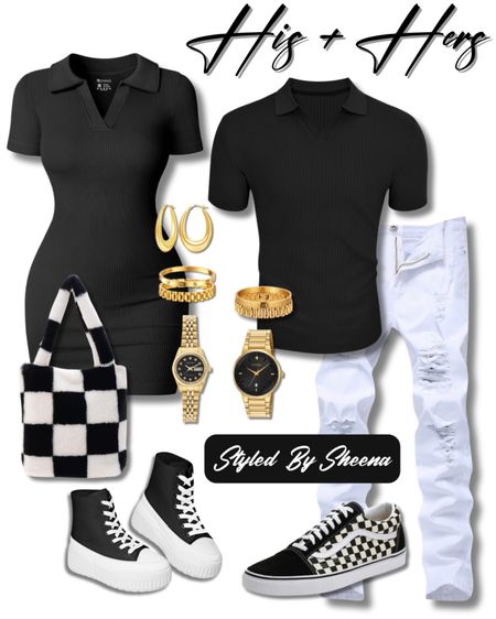Couples Polo Outfit Inspo 


couples date night outfit inspo, polo dress, men’s ribbed polo shirt, men’s white jeans, men’s distressed jeans, men’s vans, men sneakers, checkered fuzzy bag, platform hightop sneakers, chunky sneakers, gold jewelry, Amazon jewelry

#LTKshoecrush #LTKitbag #LTKstyletip