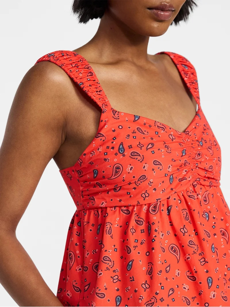 No Boundaries Poplin Dress, Women's XXS-XXL | Walmart (US)